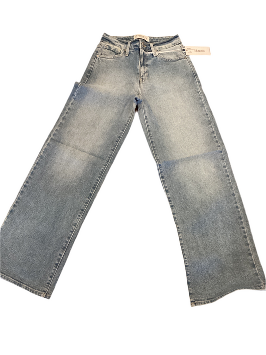 Just Black mid rise slim wide leg jean