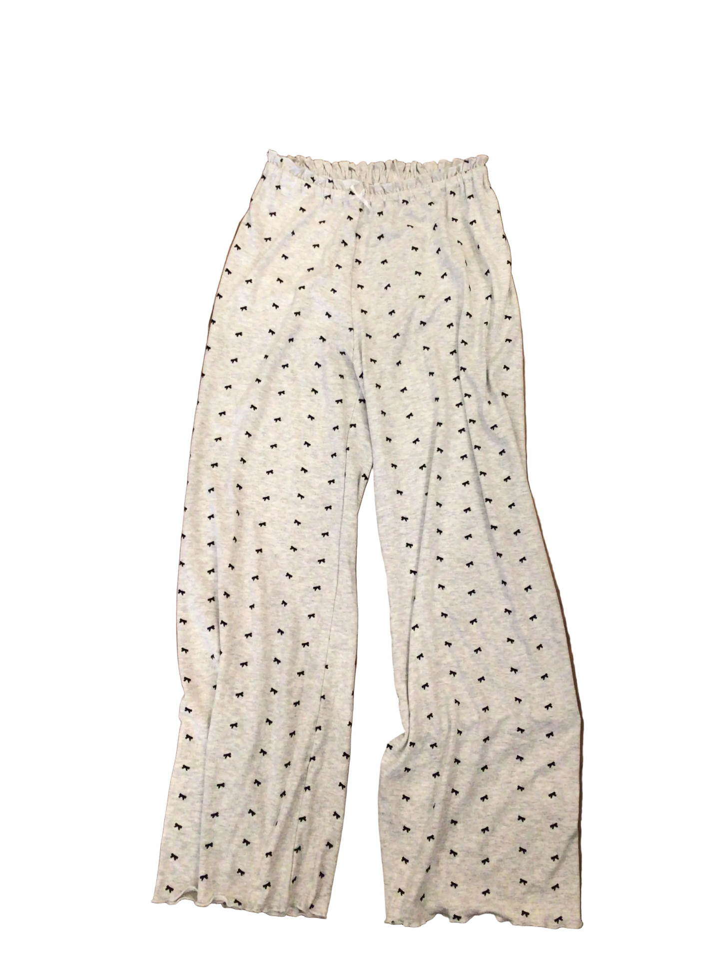 FBZ Misty grey and black bow pant