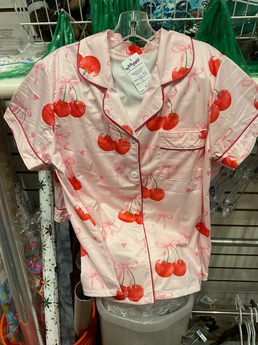 Kids Corner pink cherry pjs