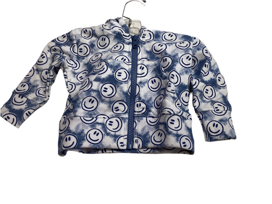 Mish tie dye blue smile hoody