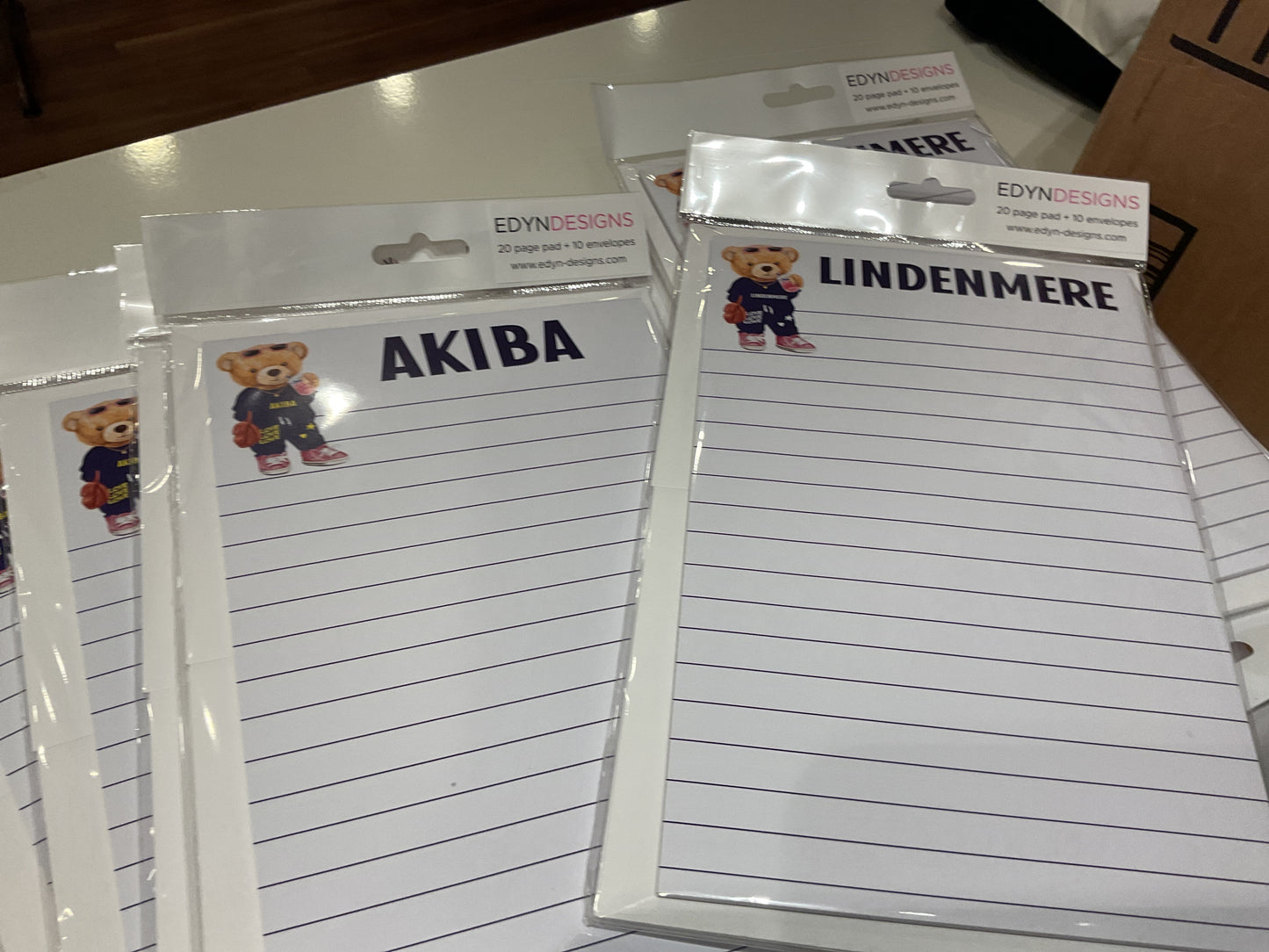 Edyndesigns camp bear notepad