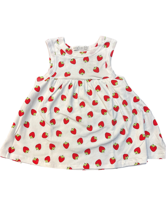 White strawberry dress