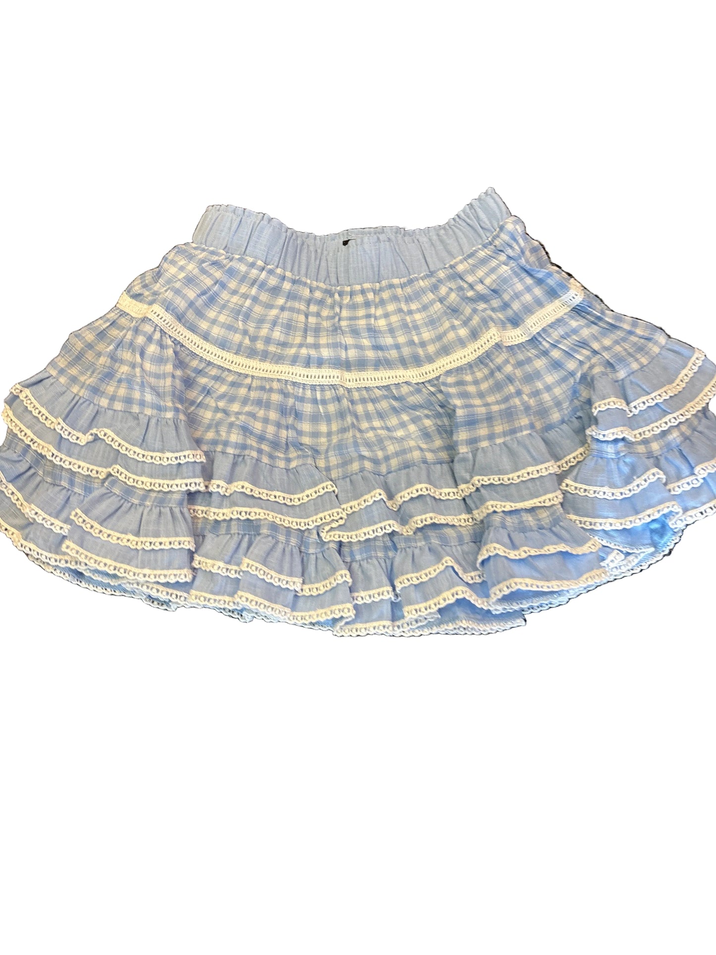 Katrinaskirt baby blue gingham skirt