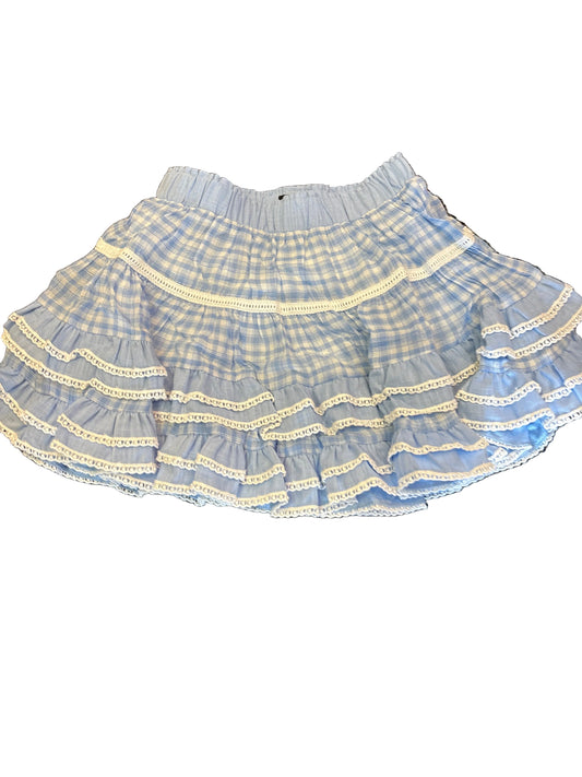Katrinaskirt baby blue gingham skirt