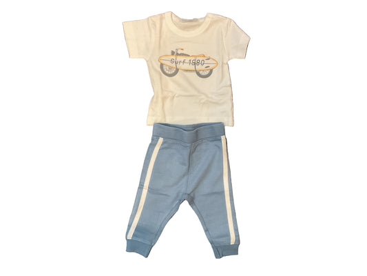 Surf tee and pant set