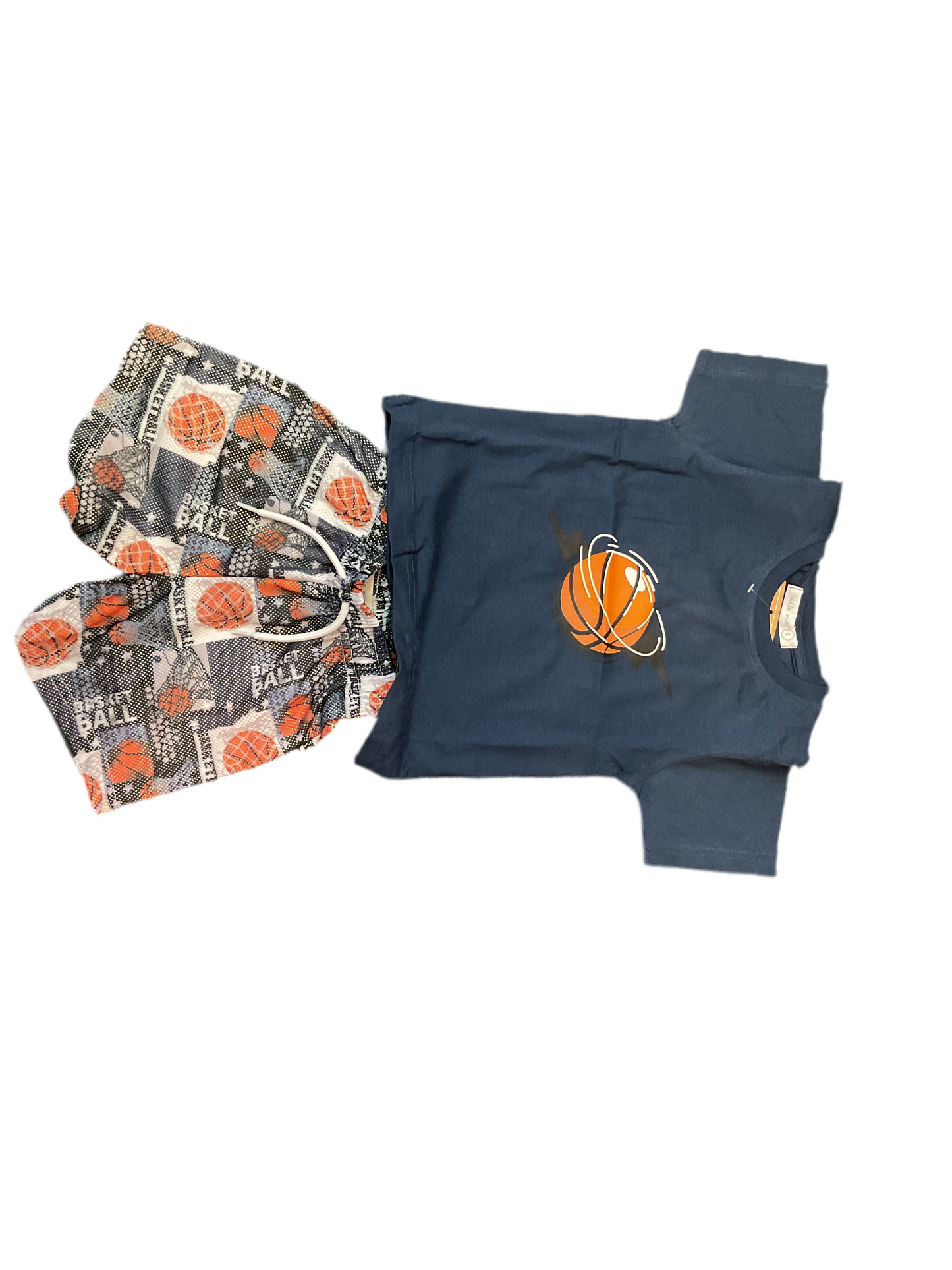 Mesh shorts and basketball tee set