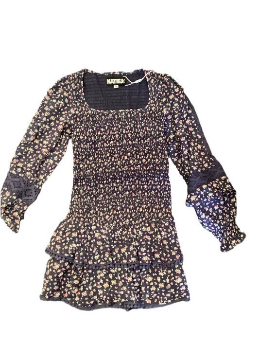 Katie J black floral Tracy dress