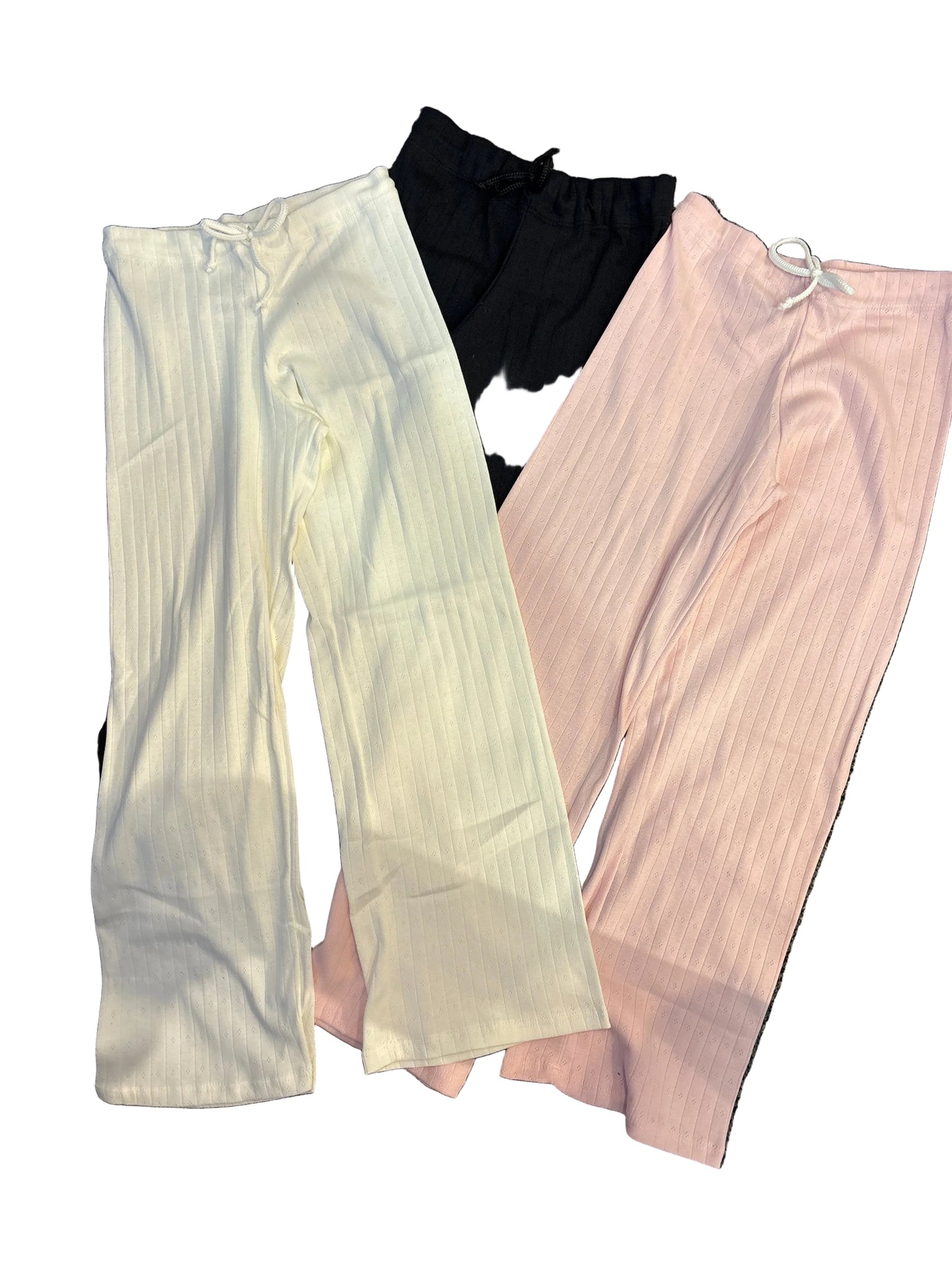 Pointelle solid pants