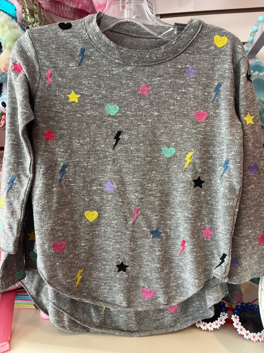 Chaser embroidered long sleeve