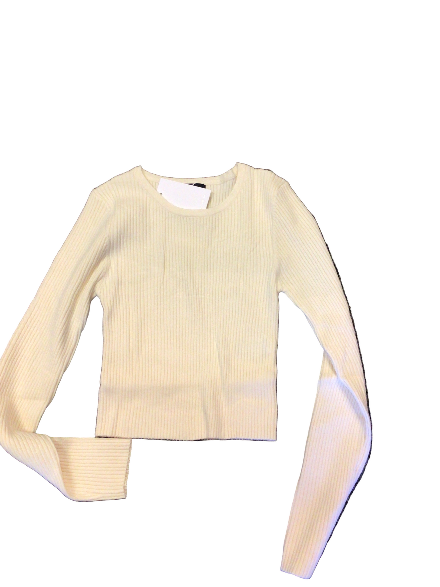 Katie J cream ribbed sweater