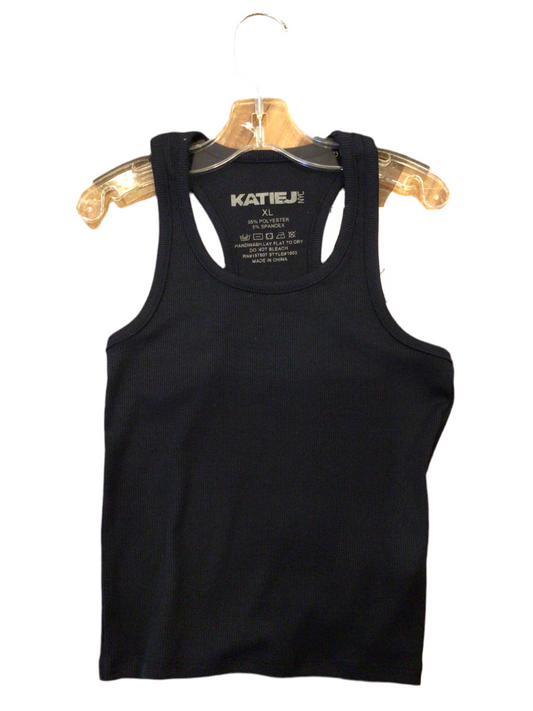 Katie J solid tank navy