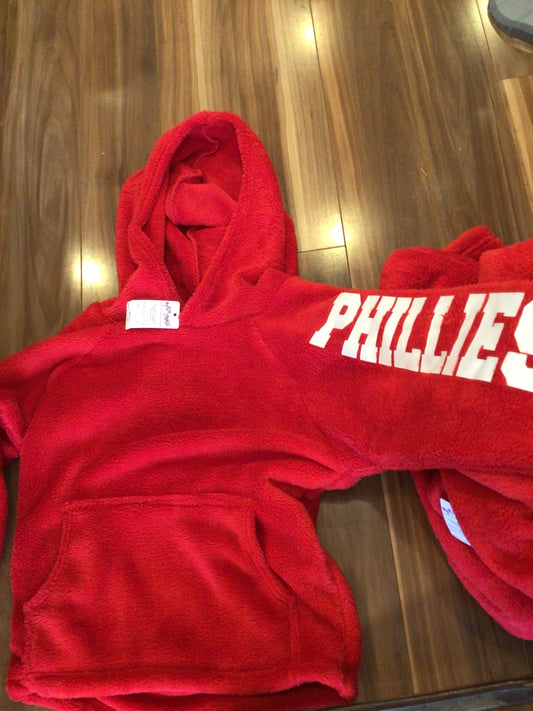 Love and Kisses Fuzzy Hoodie Phillies