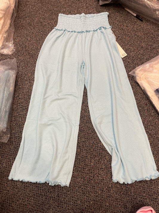 Ocean Drive knit smocked wide leg pant