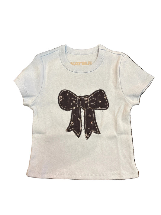 Baby Blue Bow Tshirt