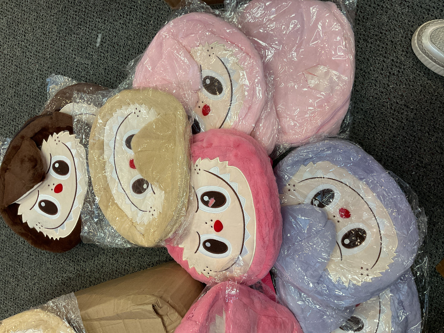 Labubu Fuzzy Back Packs