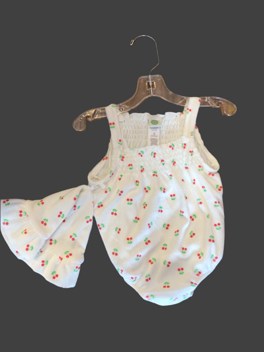 Little Me cherry bubble and hat