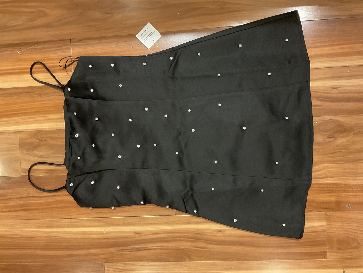 Blk Rhinestone Dress