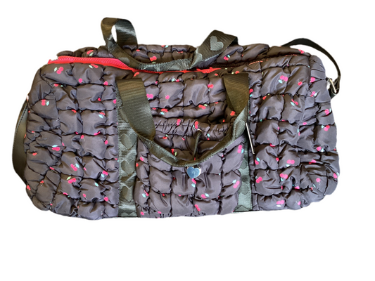 Cherry scrunchie duffle bag