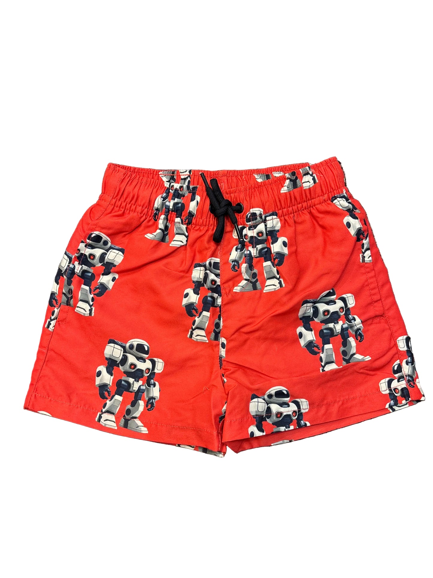 Boys red robot swimsuit