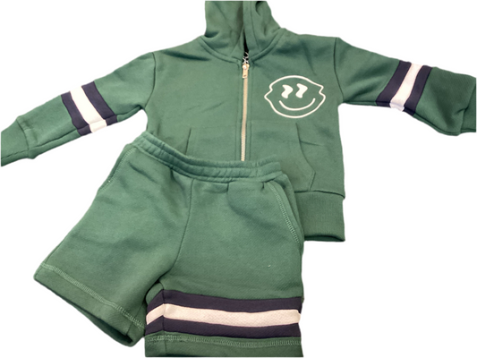 Chaser smiley daze shorts&zip up