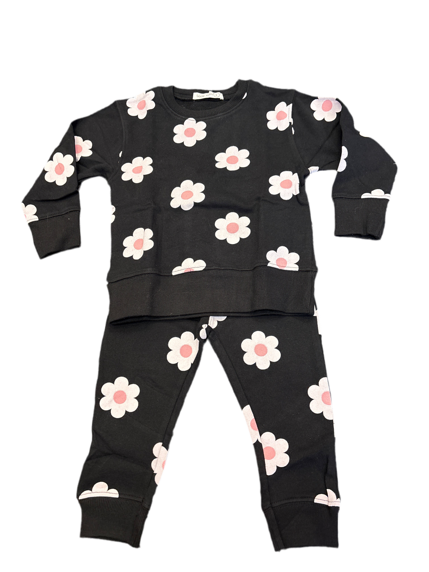 Black flower 2 pc set