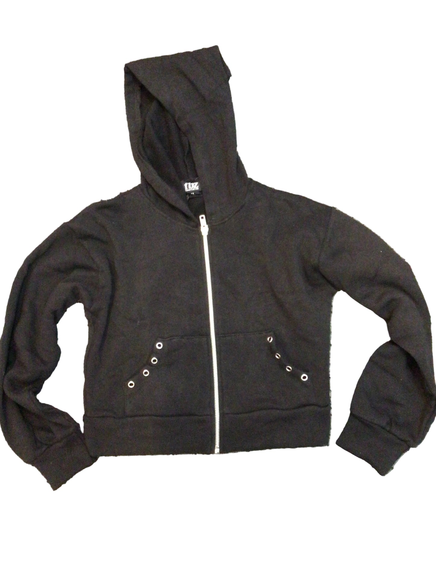 FBZ black sweatshirt with grommets