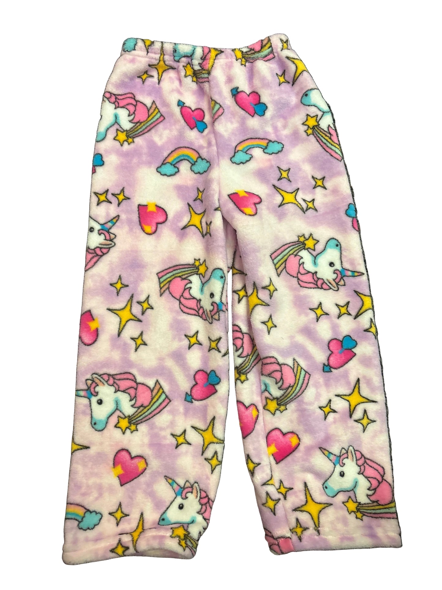 Love and kisses unicorn fuzzy pants