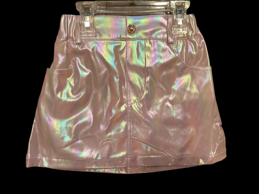 Mini dreamers pink metallic skirt