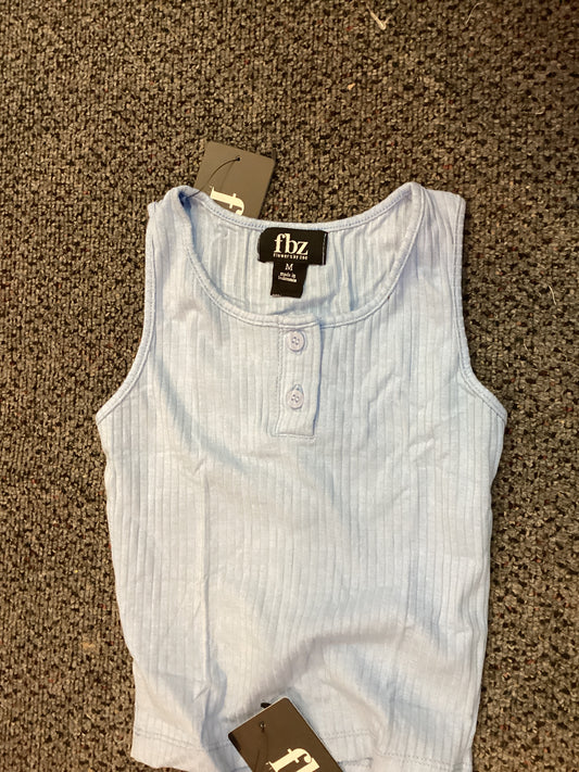 Flowers by Zoe ribbed Henley tank top