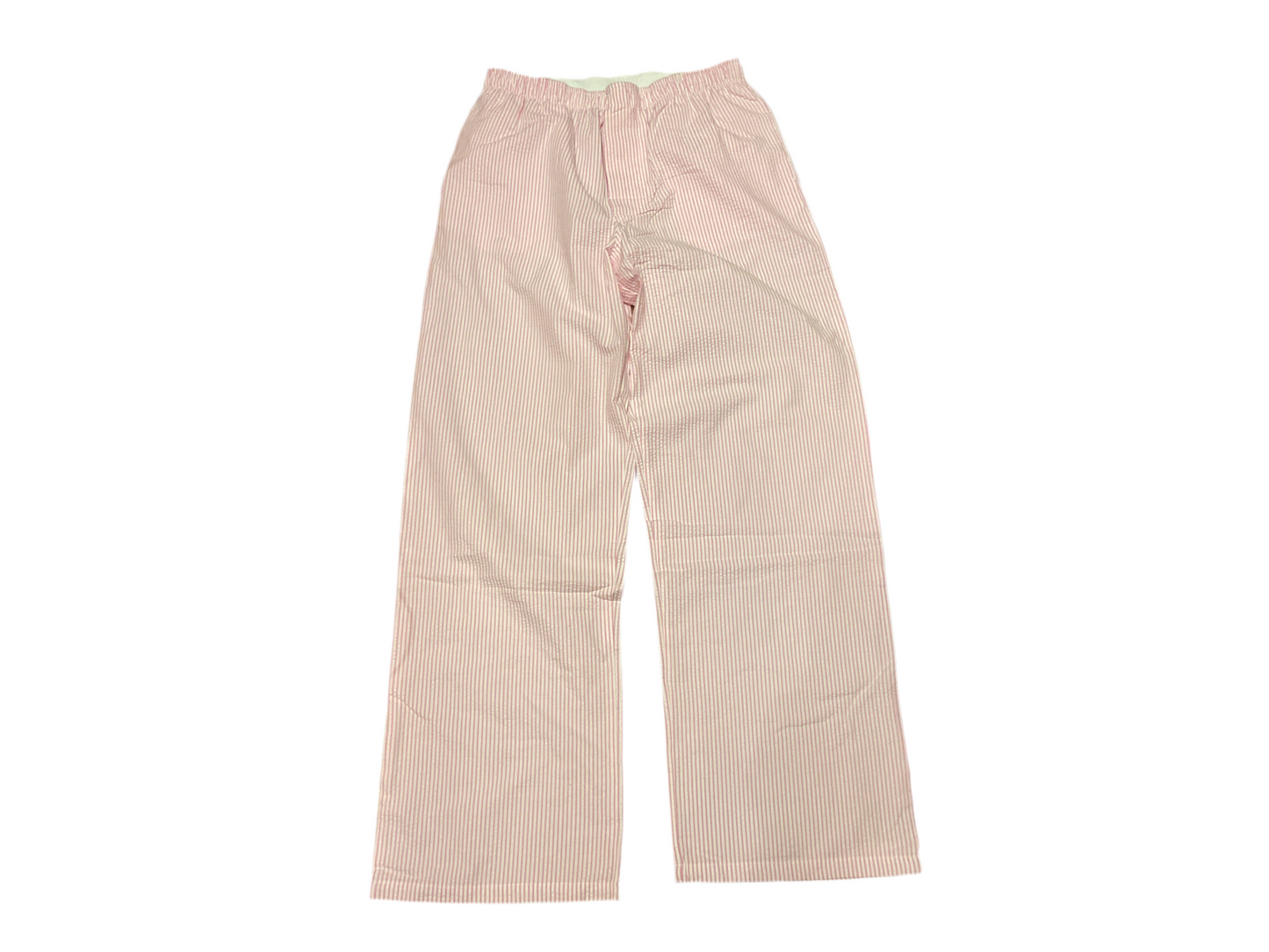 Olivaceous pink/white stripe pants