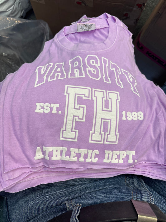 Firehouse purple varsity tank