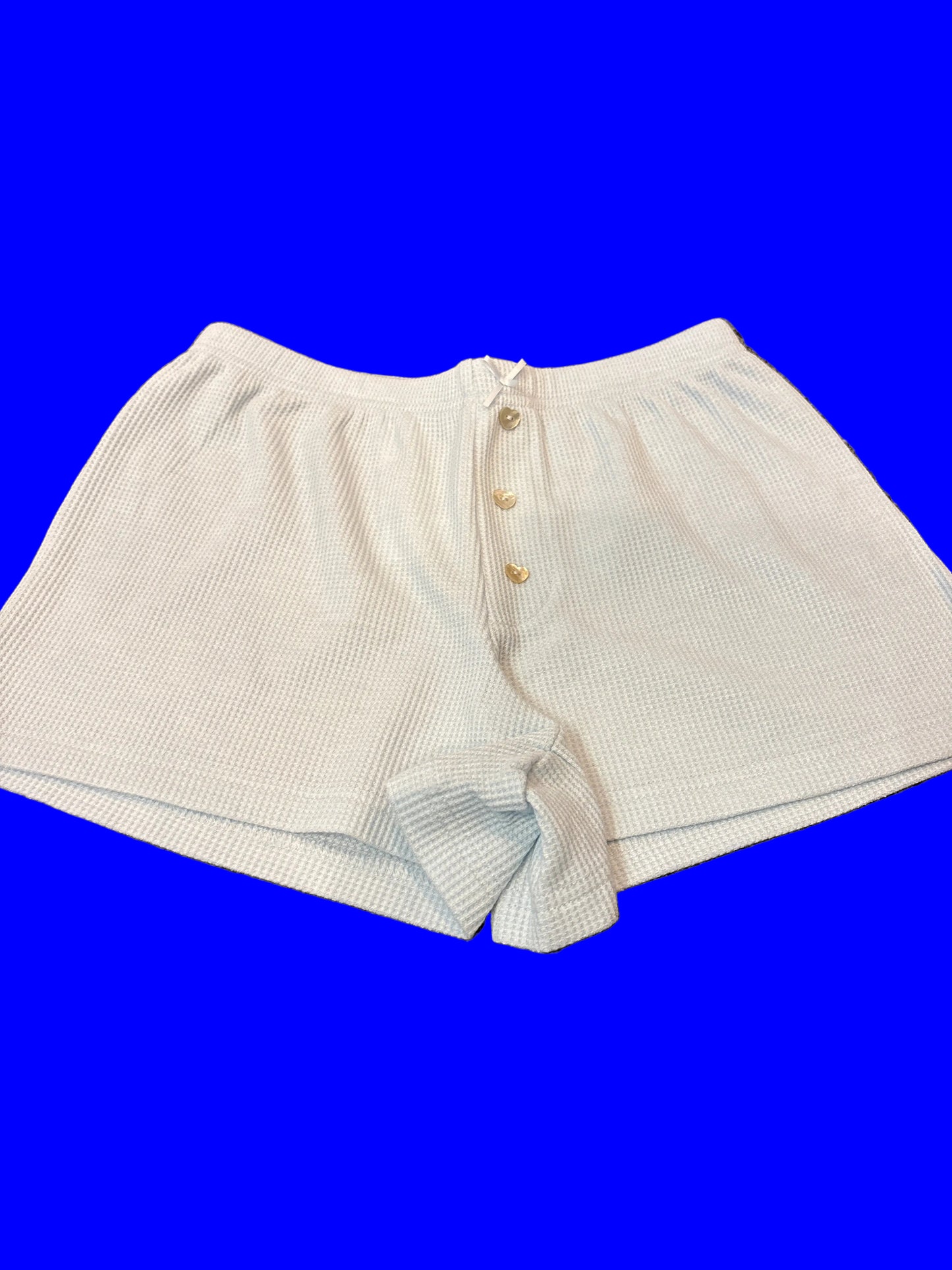Wes pastel blue waffle short