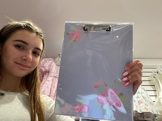 Ditzy floral clipboard set