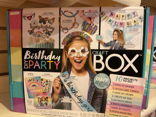 Birthday Party Craft Box