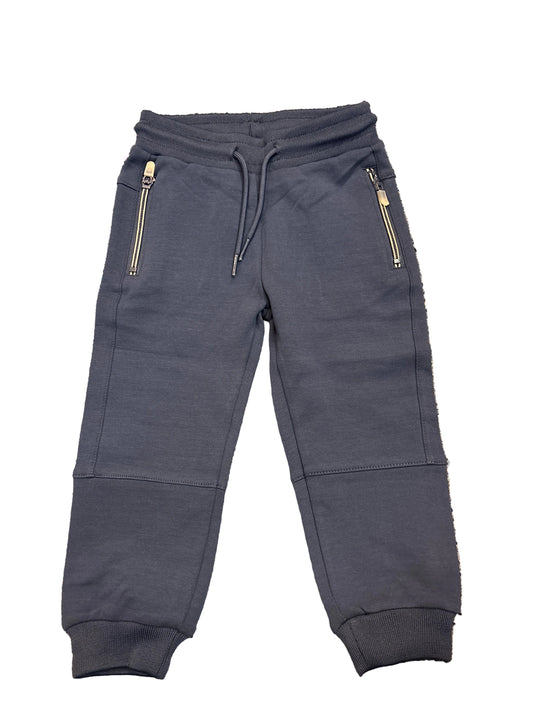 Blue jogger zip pockets