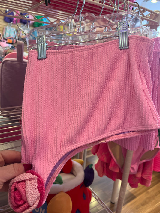 Planet Sea pink one shoulder tankini