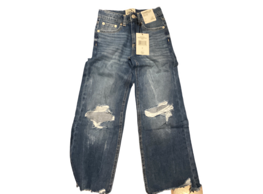 Jordache Camilla high rise wide leg rip jeans