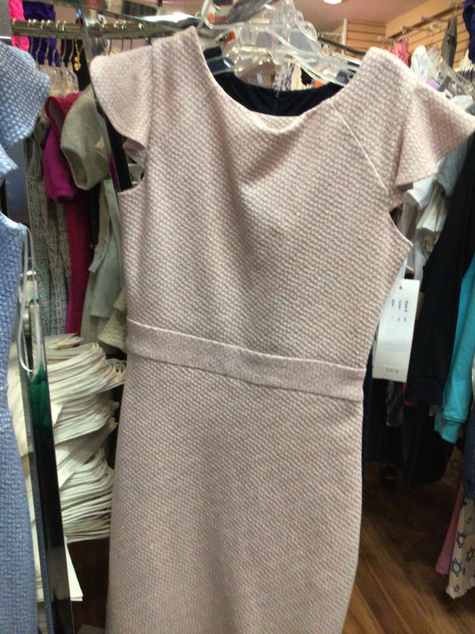 BD Junior light pink ruffle sleeve dress