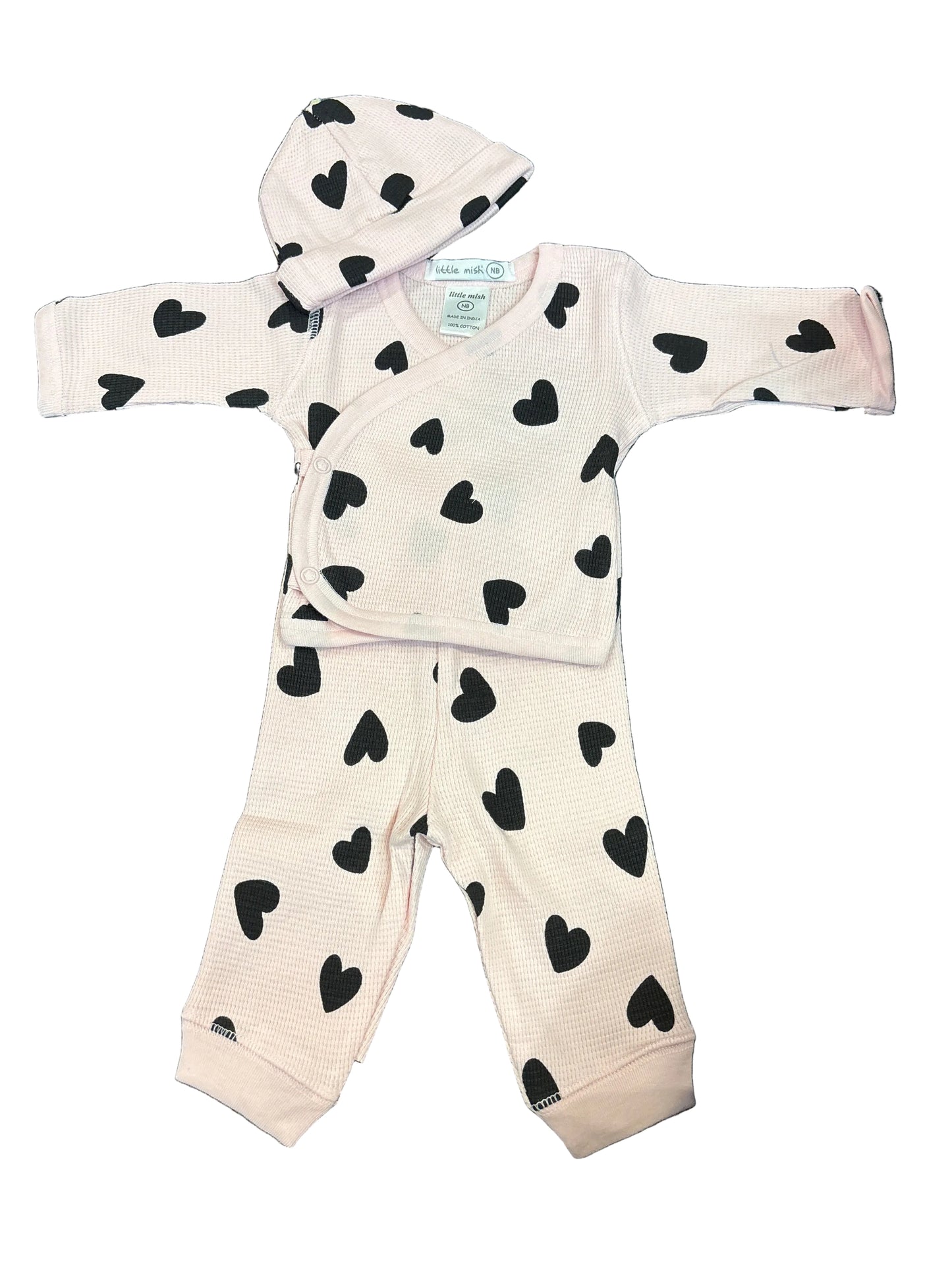 Chenille heart thermal 3 pc set