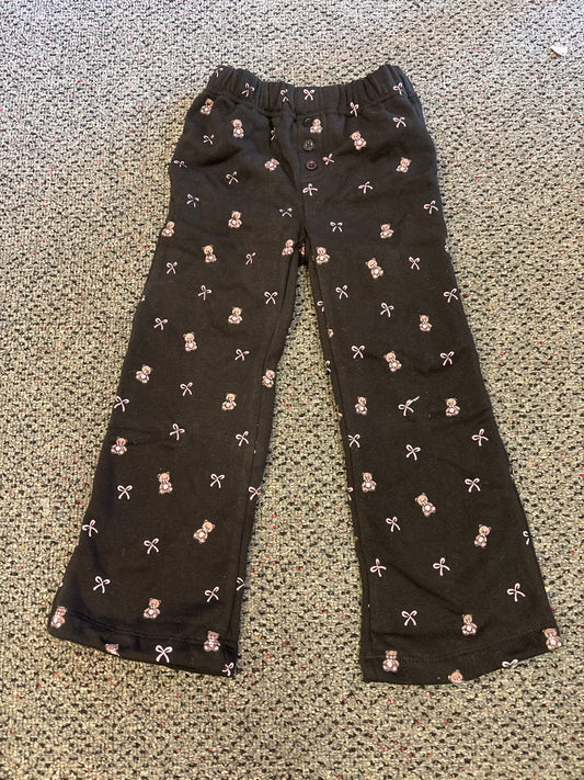 FBZ Blk Open Bottom Sweat w Bears&Bows