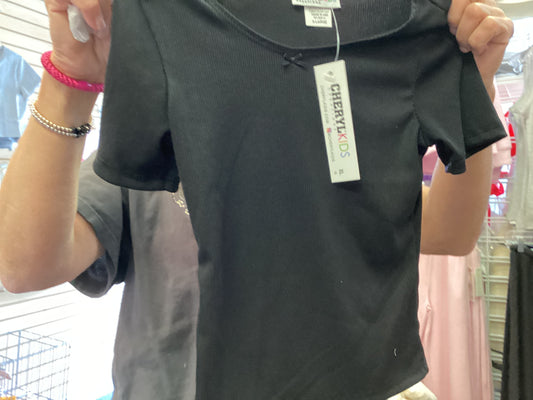 Cheryl black bow tshirt