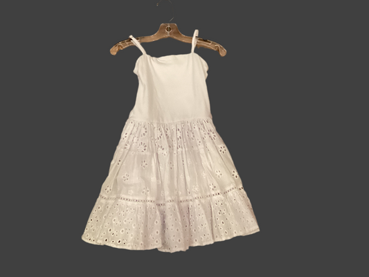 Fbz white eyelet sundress