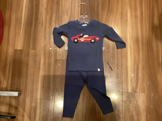 Oh baby boy blue race car 2 pc set