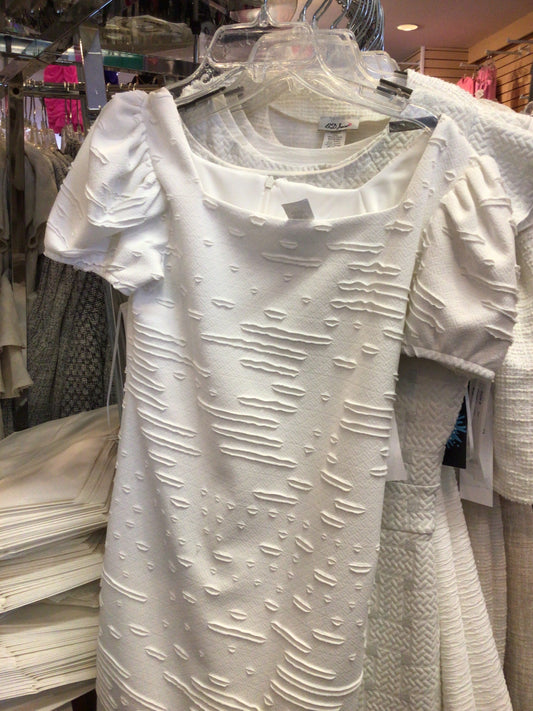 BD Junior cream rips dress