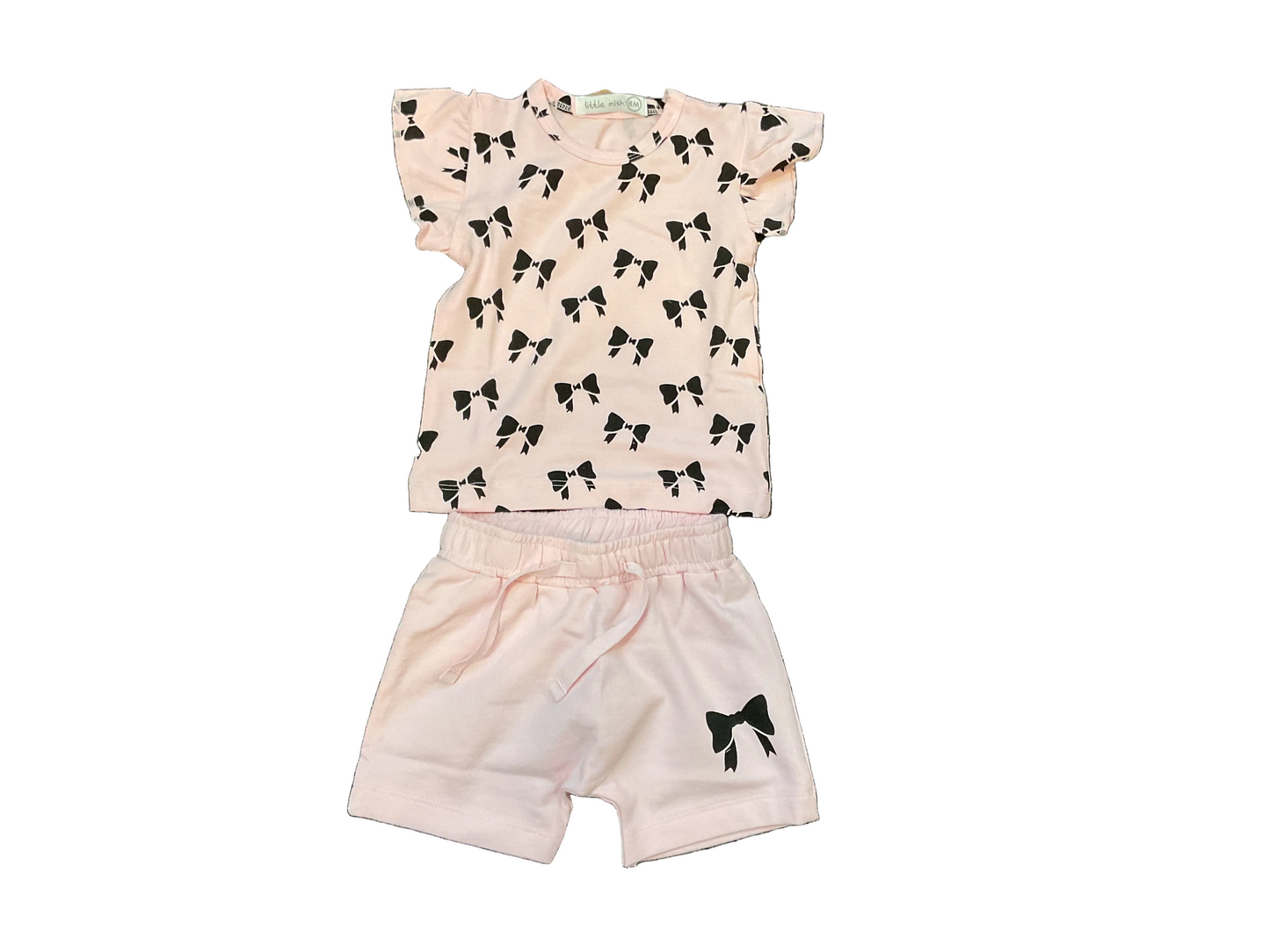 Pink Bow tee and Short