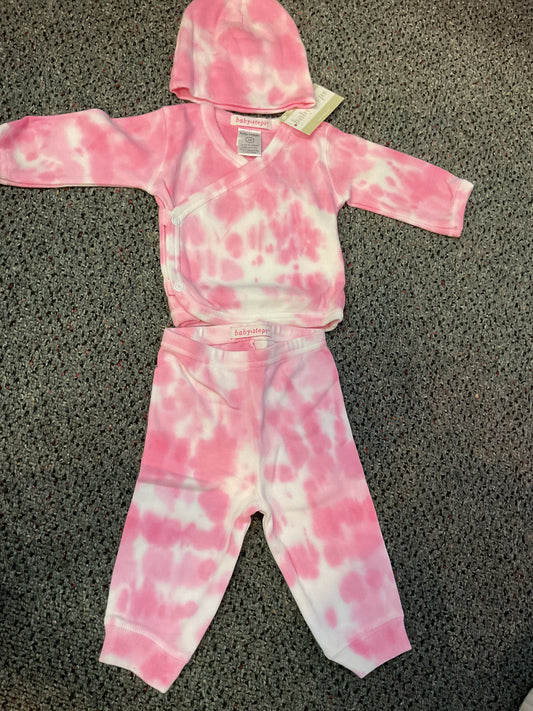 Girls 3pc tie dye take me home outfit