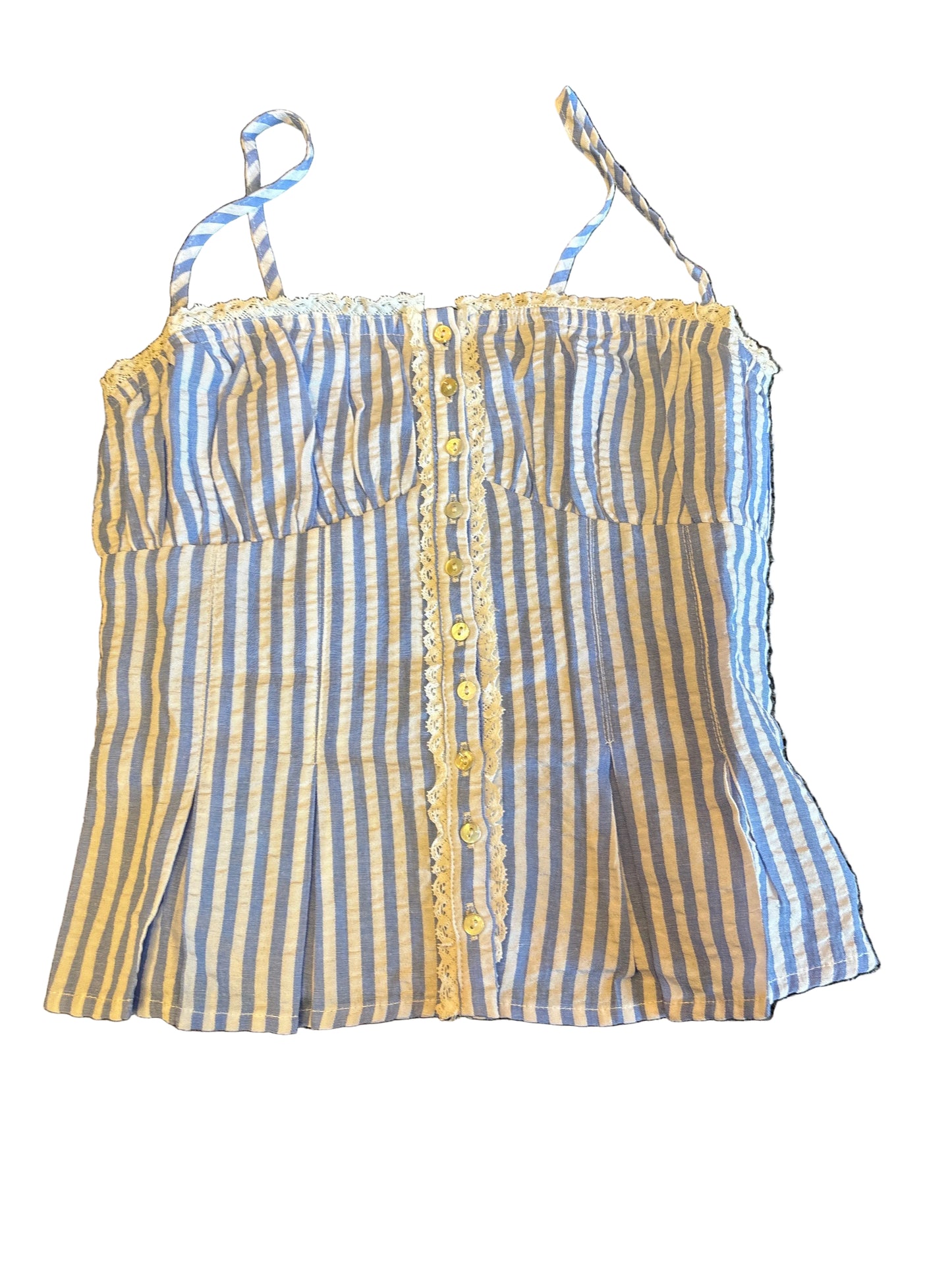 Blue stripe top