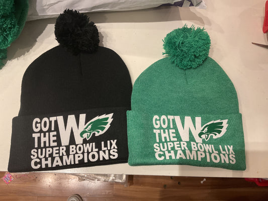 Mkk got the W Pom Pom hat