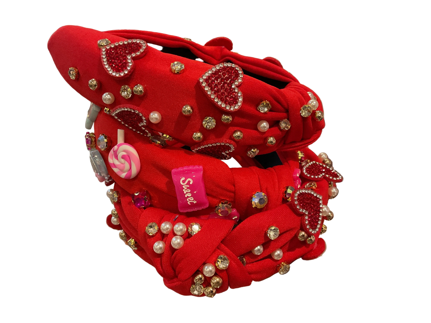 Heart candy headbands