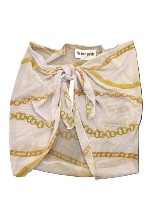 Le Tout Petites white gold chain sarong